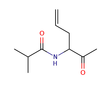 Propanamide,  N-(1-acetyl-3-butenyl)-2-methyl-  (9CI)