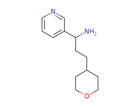 1-(pyridin-3-yl)-3-(tetrahydro-2H-pyran-4-yl)propan-1-amine