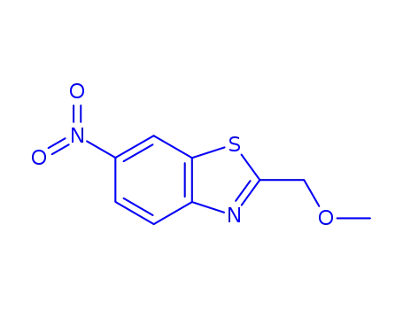 Molecular Structure of 688036-99-9 (Benzothiazole, 2-(methoxymethyl)-6-nitro- (5CI))