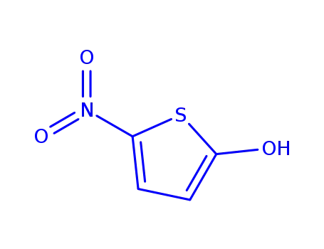 Molecular Structure of 550379-21-0 (Thiophene-2-ol, 5-nitro- (9CI))