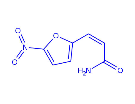 Molecular Structure of 710-25-8 (5-NITRO-2-FURYLACRYLAMIDE)