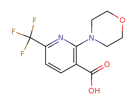 3-Pyridinecarboxylic acid, 2-(4-morpholinyl)-6-(trifluoromethyl)-