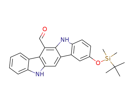 2-(tert-butyldimethylsilyloxy)indolo[3,2-b]carbazole-6-carboxaldehyde