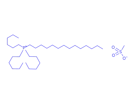 Molecular Structure of 547718-83-2 (phosphonium, trihexyltetradecyl- methanesulfonate (1:1))