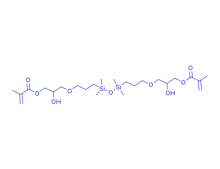Molecular Structure of 71223-24-0 (1,3-BIS(3-METHACRYLOXY-2-HYDROXYPROPOXYPROPYL)TETRAMETHYLDISILOXANE,TECH-95)
