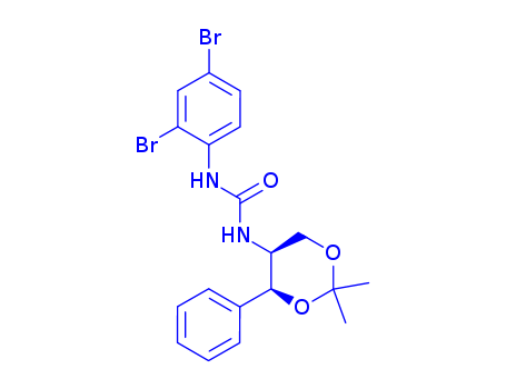 1-(2,4-dibromophenyl)-3-((4S,5S)-2,2-dimethyl-4-phenyl-1,3-dioxan-5-yl)urea