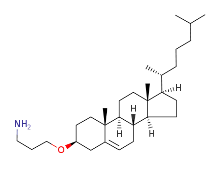 Molecular Structure of 71507-49-8 (3-[3BETA-CHOLEST-5-EN-3-YL)OXY]-1-PROPANAMINE)