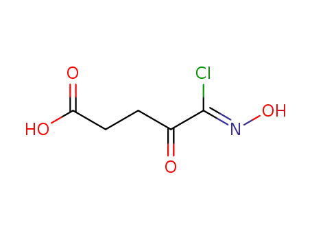 Molecular Structure of 861555-68-2 (Valeric  acid,  -delta--chloro--gamma-,-delta--diketo-,  -delta--oxime  (2CI))