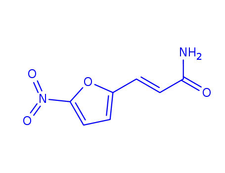 Molecular Structure of 35904-04-2 (2-Propenamide, 3-(5-nitro-2-furanyl)-, (2E)-)