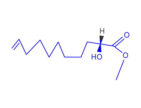 Molecular Structure of 55030-55-2 (2-Hydroxy-10-undecenoic acid methyl ester)