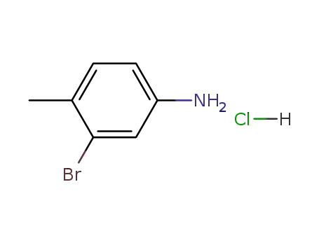 Molecular Structure of 7745-87-1 (3-bromo-4-methyl-aniline; hydrochloride)