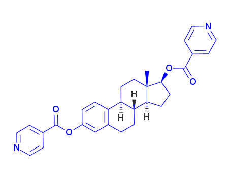 Estra-1,3,5(10)-triene-3,17-diol(17b)-, 3,17-di-4-pyridinecarboxylate