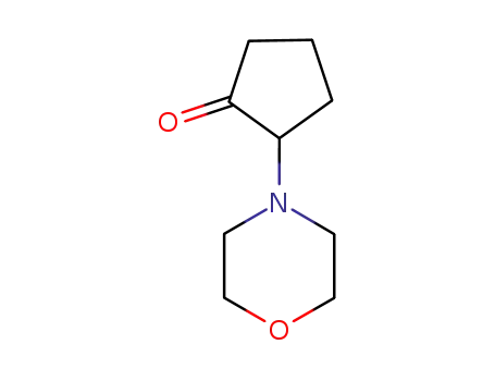 Molecular Structure of 55737-23-0 (Cyclopentanone, 2-(4-morpholinyl)-)