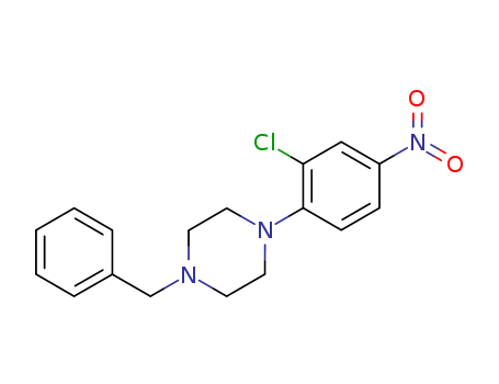 Piperazine, 1-(2-chloro-4-nitrophenyl)-4-(phenylmethyl)-