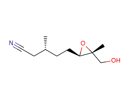(R)-5-((2R,3R)-3-(hydroxymethyl)-3-methyloxiran-2-yl)-3-methylpentanenitrile