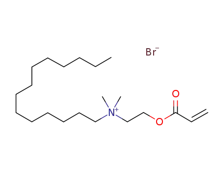Molecular Structure of 632339-53-8 (1-Tetradecanaminium,
N,N-dimethyl-N-[2-[(1-oxo-2-propenyl)oxy]ethyl]-, bromide)