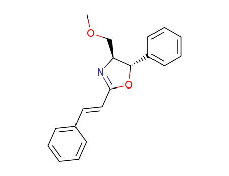 4<i>r</i>-methoxymethyl-5<i>t</i>-phenyl-2-<i>trans</i>-styryl-4,5-dihydro-oxazole
