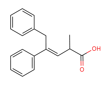 (E)-4,5-diphenyl-2-methyl-3-pentenoic acid
