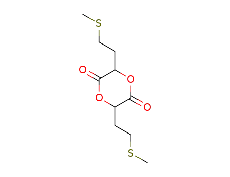 Molecular Structure of 1433954-32-5 (3,6-bis-[2-(methylthio)ethyl]-1,4-dioxane-2,5-dione)