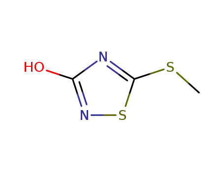 Molecular Structure of 56409-41-7 (3-HYDROXY-5-METHYLMERCAPTO-1,2,4-THIADIAZOLE)