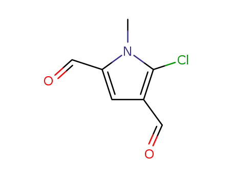 5-chloro-1-methyl-2-formylpyrrol-4-carboxaldehyde