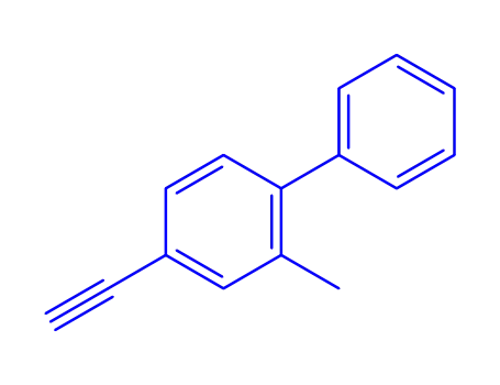 Molecular Structure of 56917-40-9 (4-Ethynyl-2-methyl-1,1'-biphenyl)