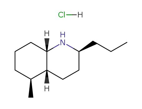 (2R<sup>*</sup>,4aS<sup>*</sup>,5S<sup>*</sup>,8aR<sup>*</sup>)-2-(1-propyl)-5-methyldecahydroquinoline hydrochloride