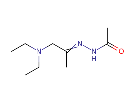 Molecular Structure of 5844-39-3 (Acetic acid [2-diethylamino-1-methyl-eth-(E)-ylidene]-hydrazide)
