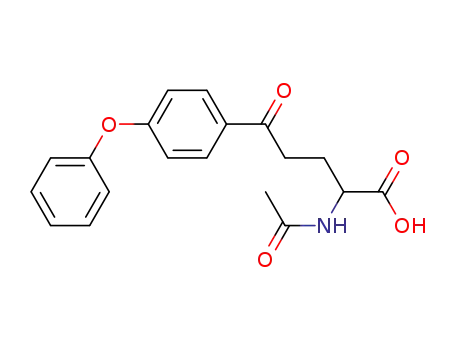 Molecular Structure of 5894-56-4 (2-(acetylamino)-5-oxo-5-(4-phenoxyphenyl)pentanoic acid)