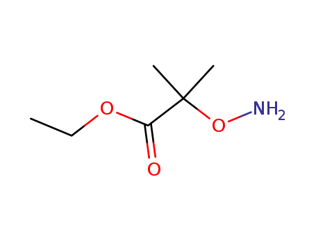Molecular Structure of 5821-03-4 (Propanoic acid, 2-(aminooxy)-2-methyl-, ethyl ester)