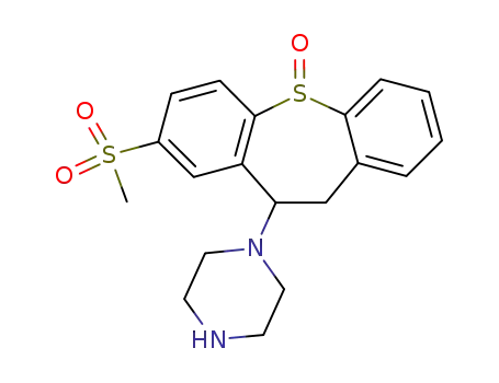 10-피페라지노-8-(메틸설포닐)-10,11-디하이드로디벤조[b,f]티에핀 5-옥사이드