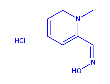 Molecular Structure of 57619-29-1 ((E)-N-hydroxy-1-(1-methyl-1,6-dihydropyridin-2-yl)methanimine hydrochloride (1:1))