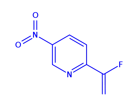 Molecular Structure of 590424-16-1 (Pyridine, 2-(1-fluoroethenyl)-5-nitro-)