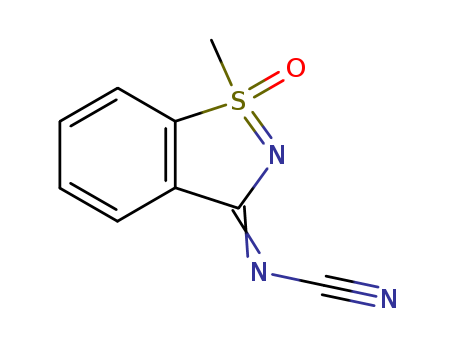 1-Methyl-1-oxido-3H-1,2-benzisothiazol-3-ylidenecyanamide cas  58099-00-6