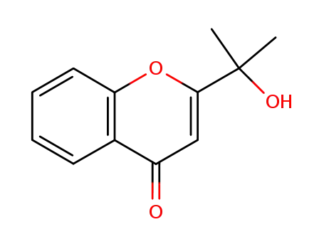 Molecular Structure of 80253-61-8 (4H-1-Benzopyran-4-one, 2-(1-hydroxy-1-methylethyl)-)