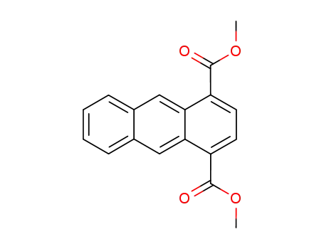Molecular Structure of 58791-46-1 (1,4-Anthracenedicarboxylic acid dimethyl ester)