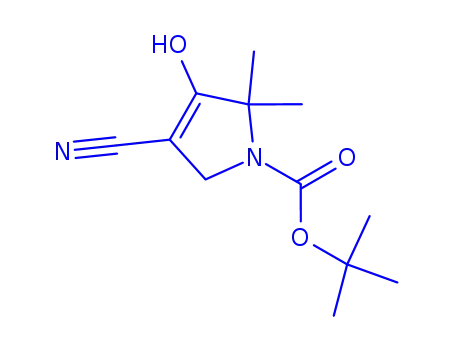 Molecular Structure of 718632-42-9 (TERT-BUTYL 4-CYANO-2,2-DIMETHYL-3-OXOPYRROLIDINE-1-CARBOXYLATE)