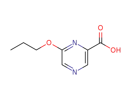 Molecular Structure of 59484-69-4 (2-Pyrazinecarboxylic acid, 6-propoxy-)