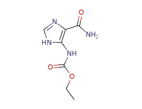 Molecular Structure of 59727-29-6 (ethyl (5-carbamoyl-1H-imidazol-4-yl)carbamate)
