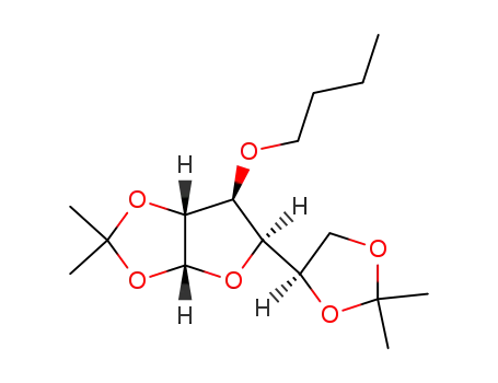 Molecular Structure of 71978-77-3 ((5R,6S)-6-butoxy-5-[(4R)-2,2-dimethyl-1,3-dioxolan-4-yl]-2,2-dimethyltetrahydrofuro[2,3-d][1,3]dioxole (non-preferred name))
