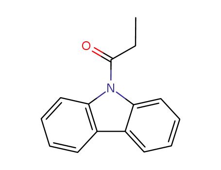 Molecular Structure of 59708-36-0 (9H-Carbazole, 9-(1-oxopropyl)-)