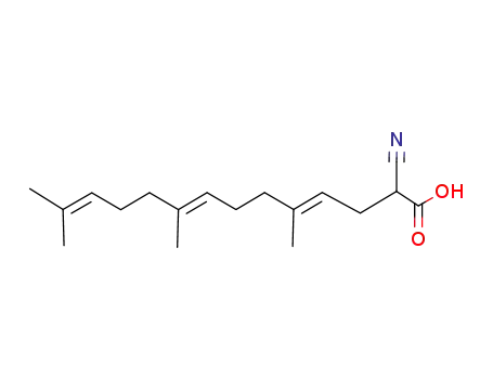 2-cyano-5,9,13-trimethyl-4E,8E,12-tetradecatrienoic acid