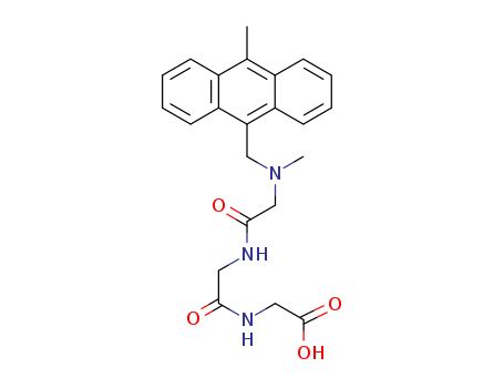 2-[[2-[[2-[methyl-[(10-methylanthracen-9-yl)methyl]amino]acetyl]amino]acetyl]amino]acetic acid cas  60084-77-7