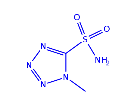 Molecular Structure of 616880-11-6 (1H-Tetrazole-5-sulfonamide,1-methyl-(9CI))