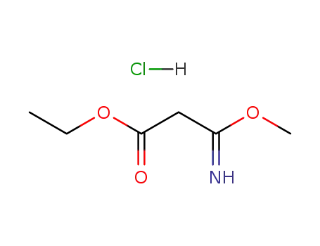 Molecular Structure of 61125-03-9 (Propanoic acid, 3-imino-3-methoxy-, ethyl ester, hydrochloride)