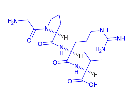 Molecular Structure of 61067-05-8 (glycyl-prolyl-arginyl-valine)