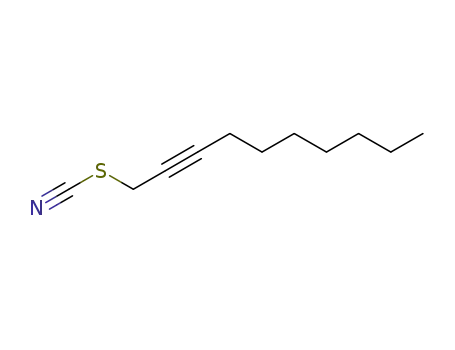 Molecular Structure of 113079-28-0 (Thiocyanic acid, 2-decynyl ester)