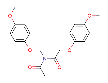 Molecular Structure of 94516-70-8 (Acetamide,
N-acetyl-2-(4-methoxyphenoxy)-N-[(4-methoxyphenoxy)methyl]-)