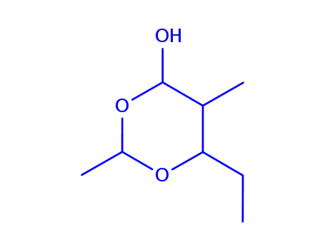 Molecular Structure of 612072-39-6 (1,3-Dioxan-4-ol, 6-ethyl-2,5-dimethyl- (9CI))