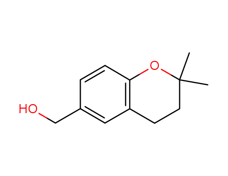 Molecular Structure of 61370-82-9 (2H-1-Benzopyran-6-methanol, 3,4-dihydro-2,2-dimethyl-)